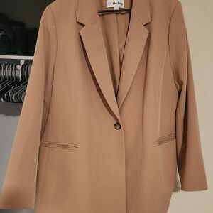Tan Oversized Blazer